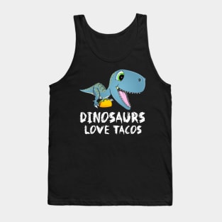 Dinosaurs Love Tacos Tank Top